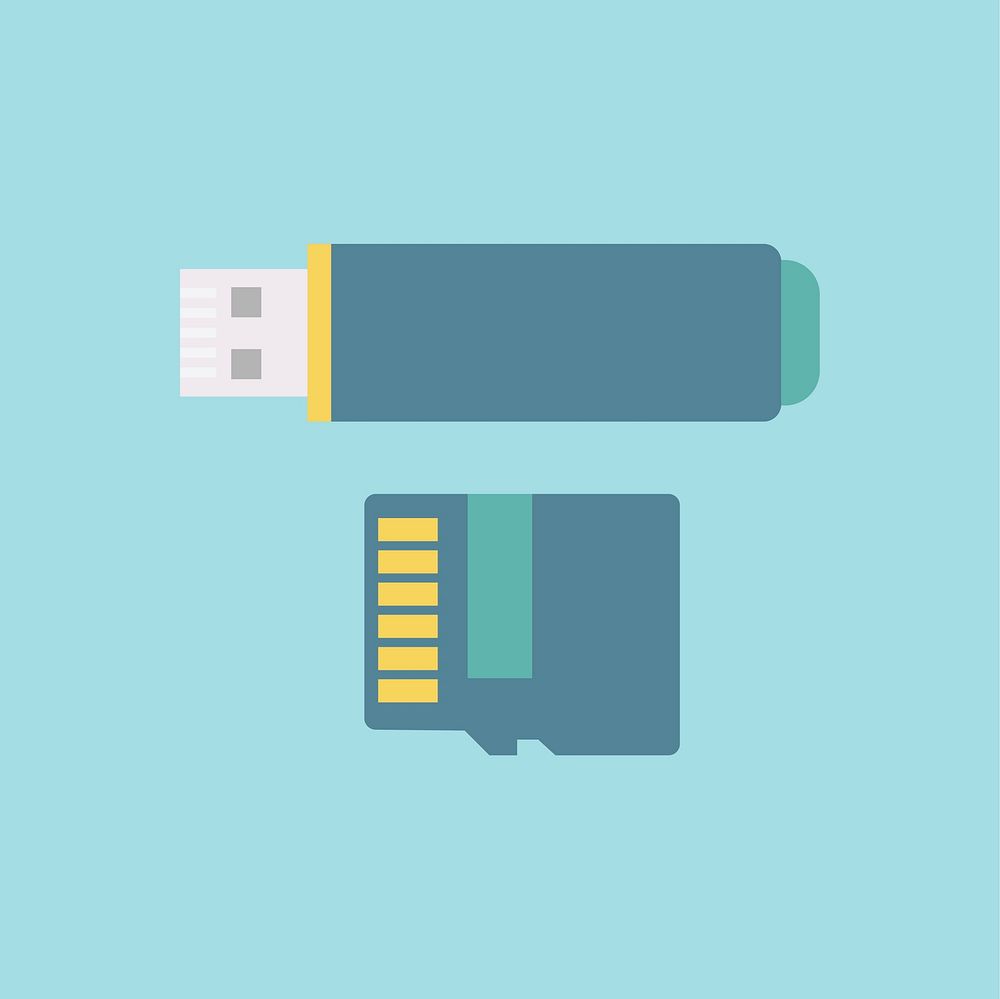 Simple illustration of storage devices