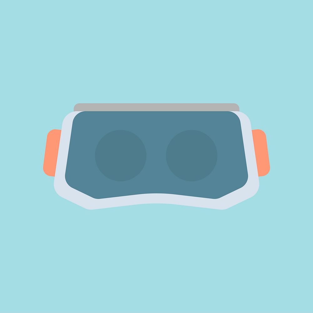 Simple illustration of VR glasses