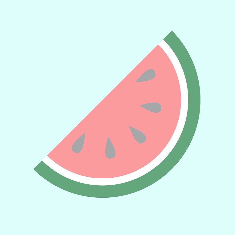 Illustration of a watermelon slice