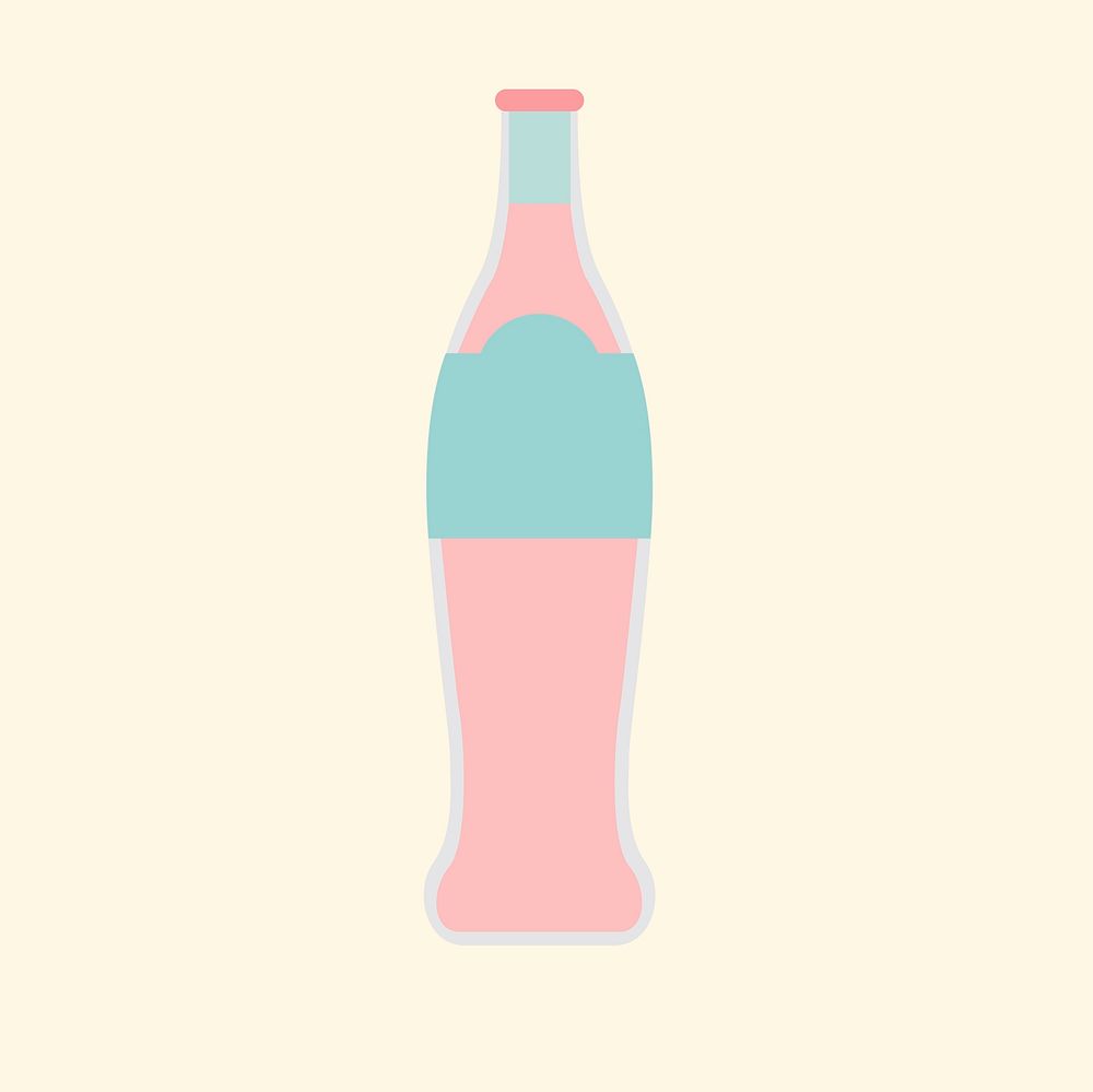 Illustration of a soda bottle