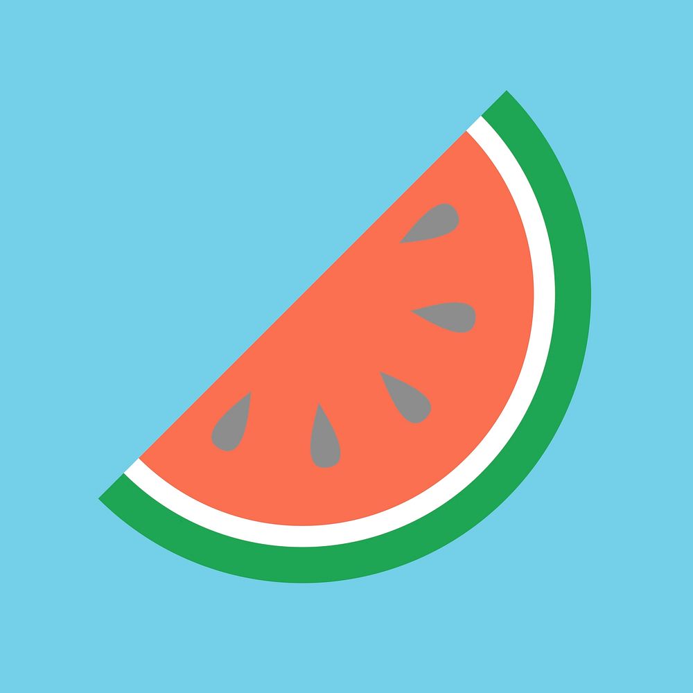 Illustration of a watermelon slice