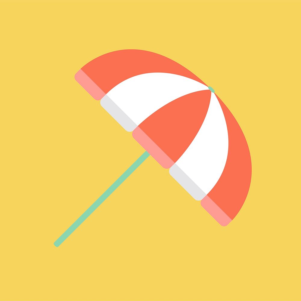 Illustration of a beach umbrella