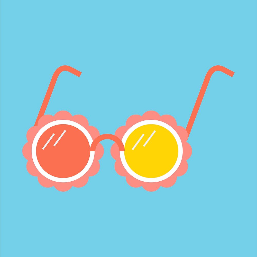 Simple illustration of a pair of sunglasses