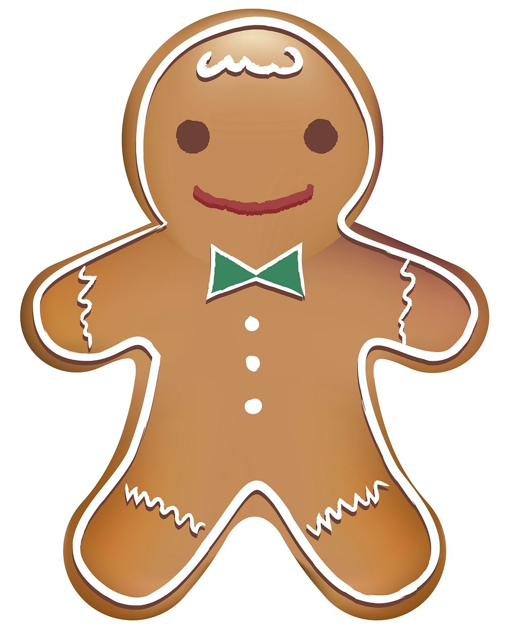 Illustration of gingerbread cookie