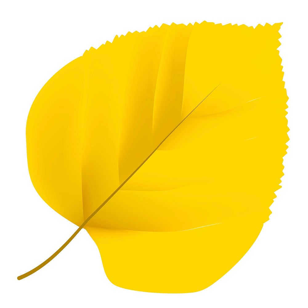 3D yellow tree