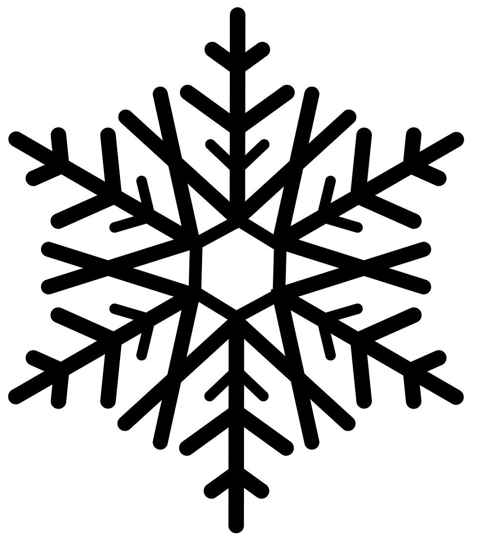 Illustration of snowflake icon