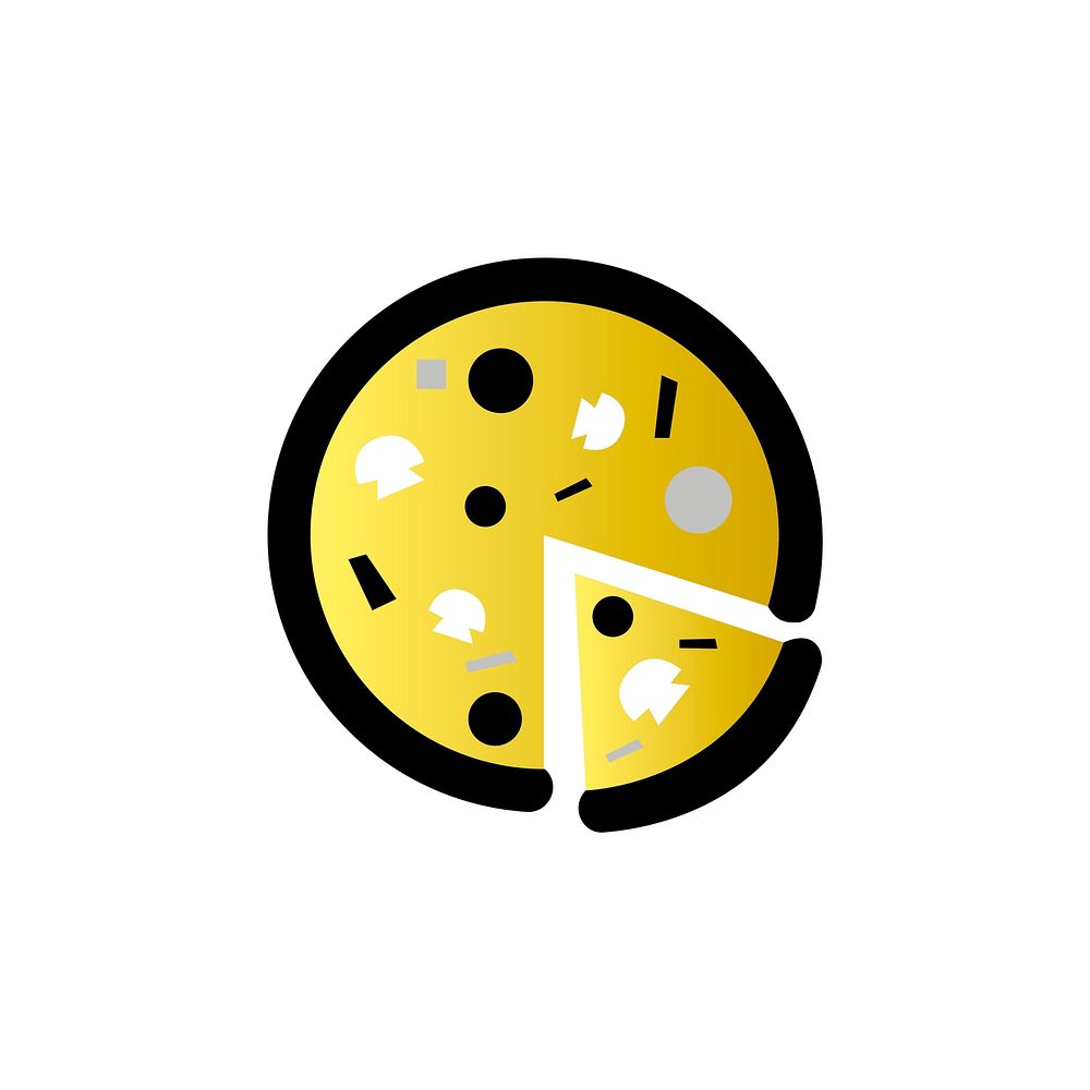 Illustration of pizza icon