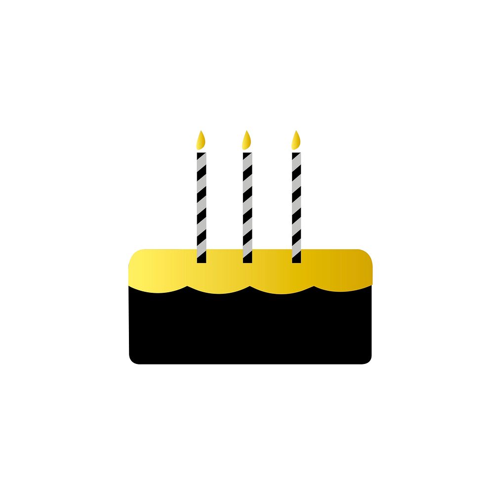 Illustration of party cake icon