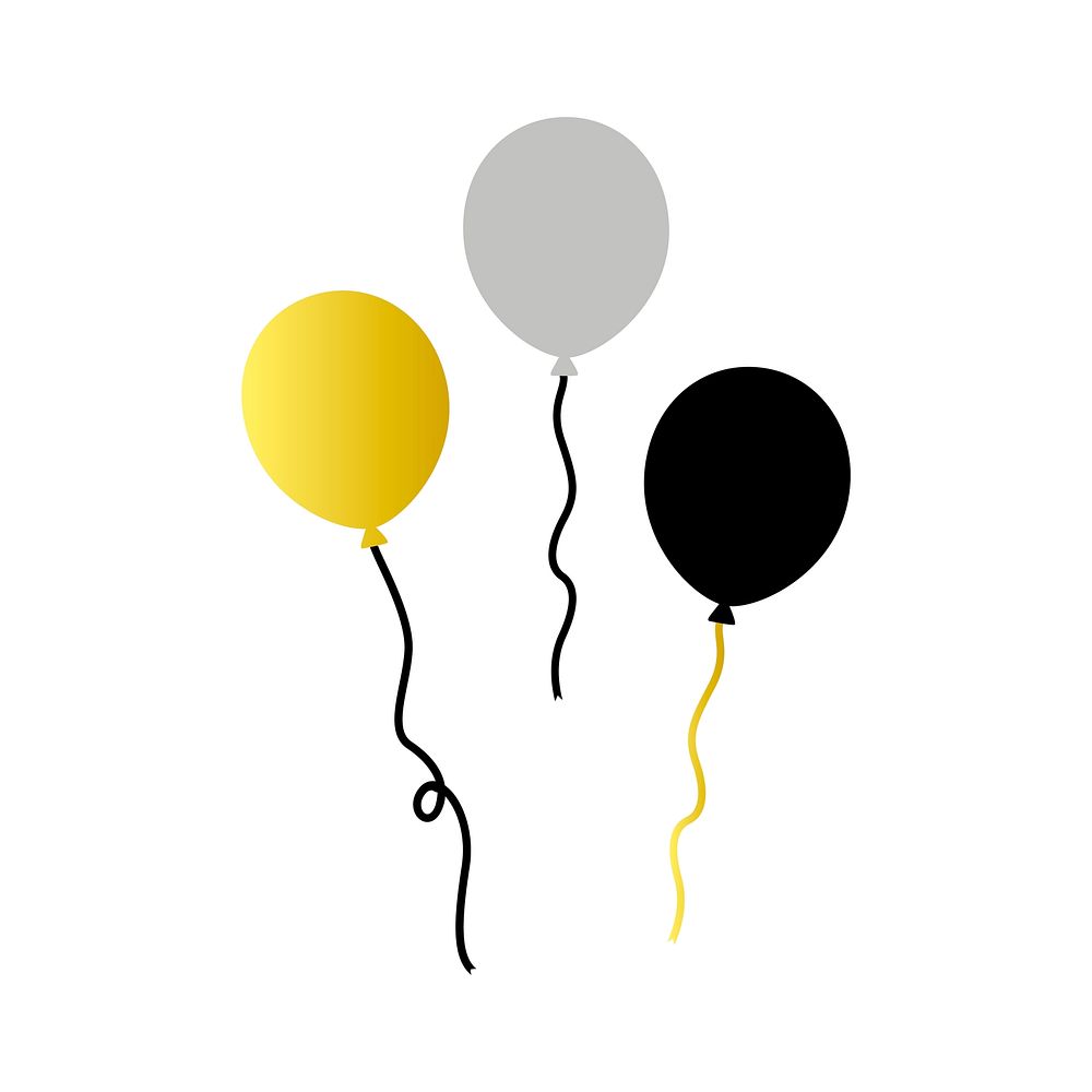Illustration of party balloons