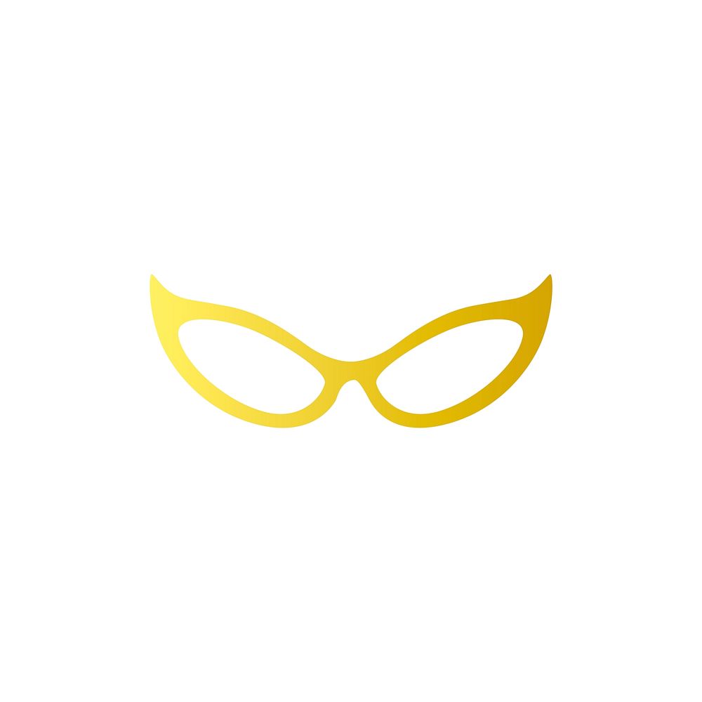 Illustration of party eyeglasses icon