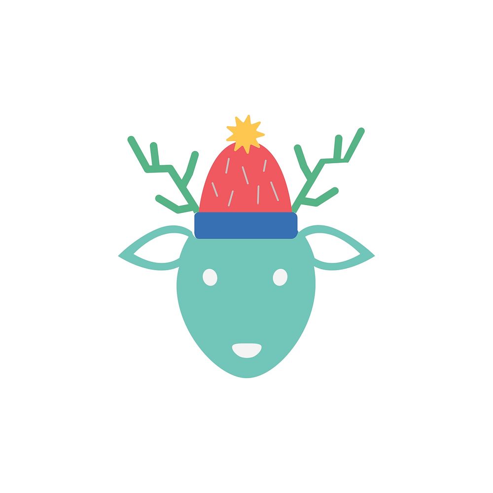 Illustration of reindeer icon