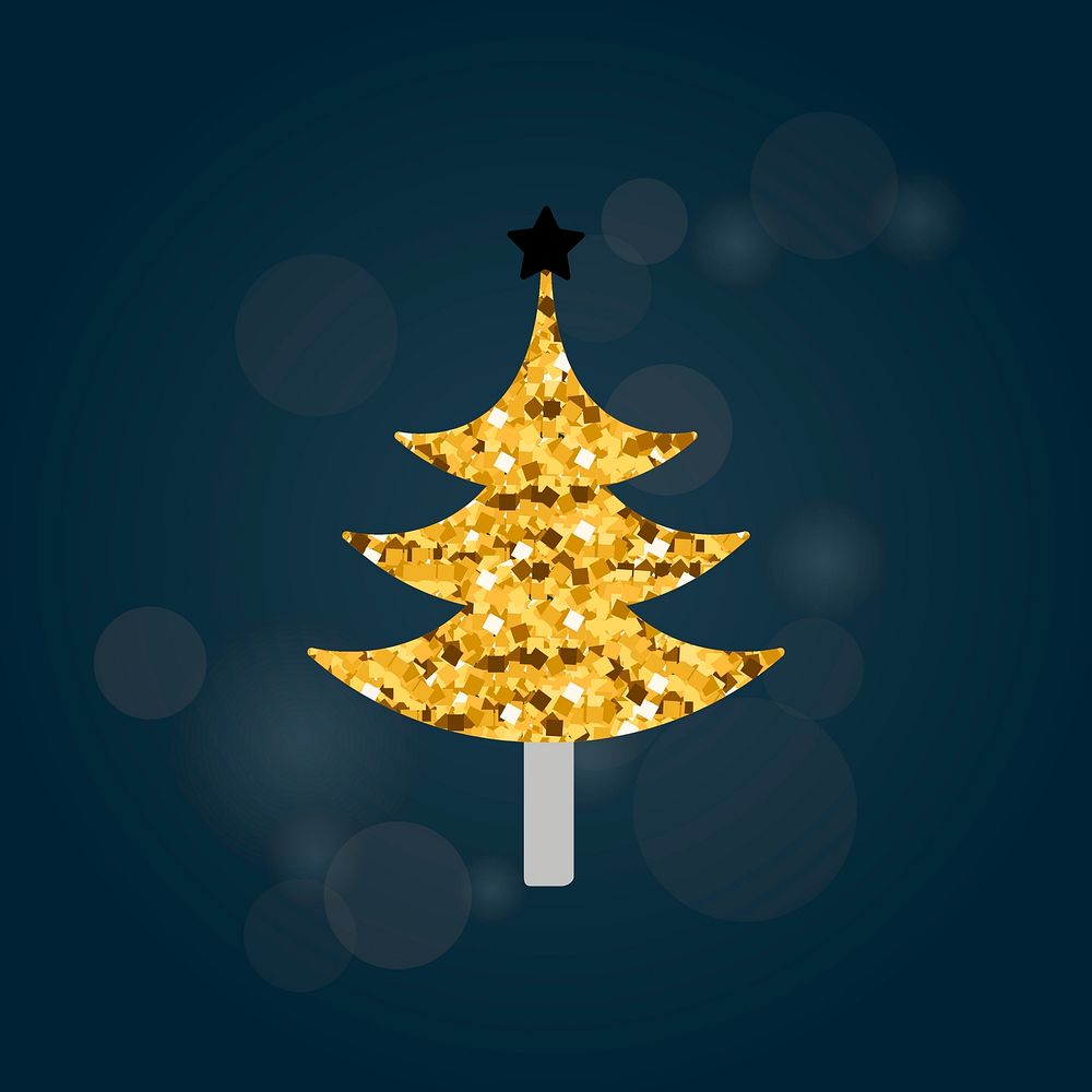 Illustration of christmas tree icon