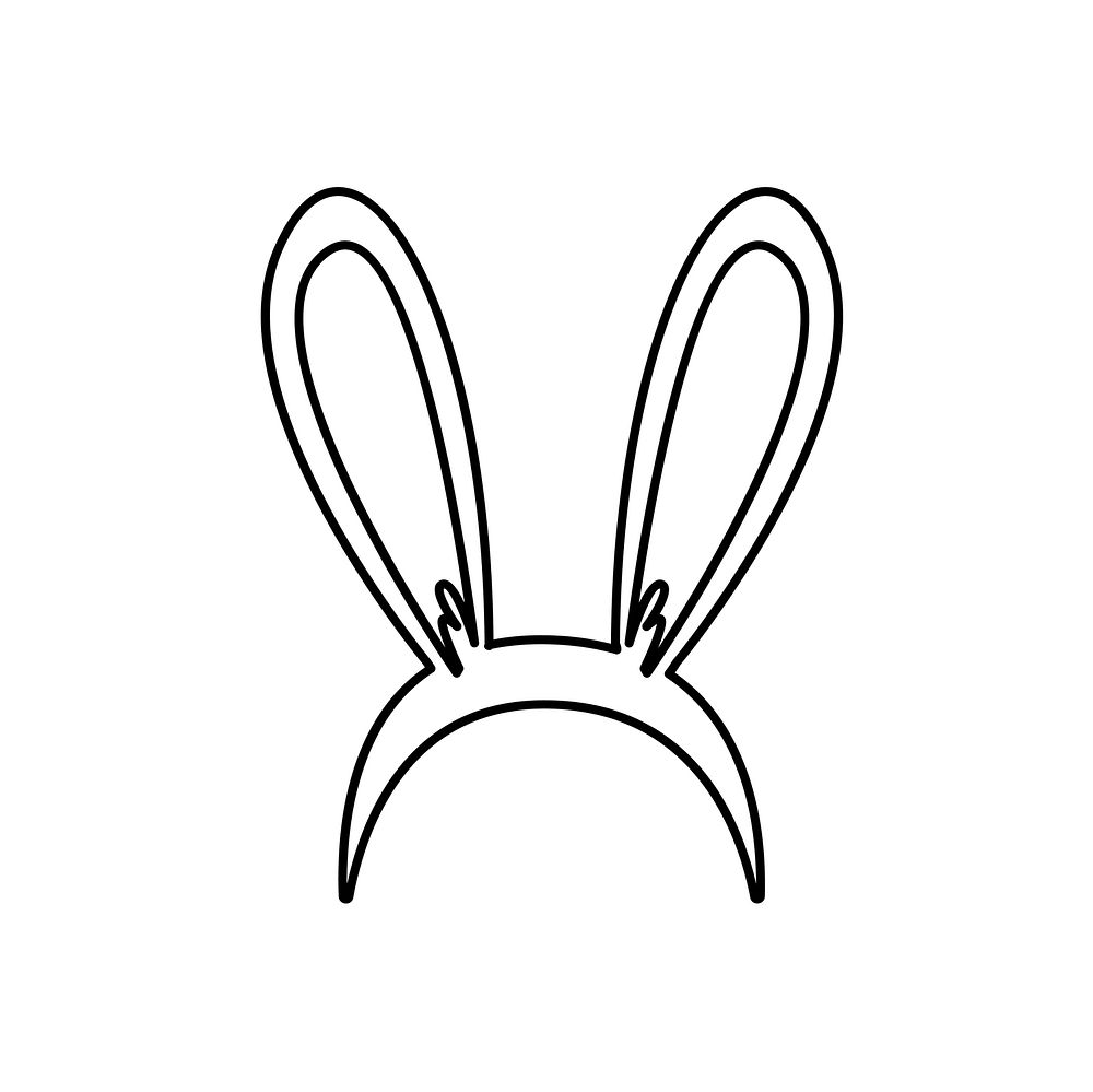 Illustration of bunny ears icon