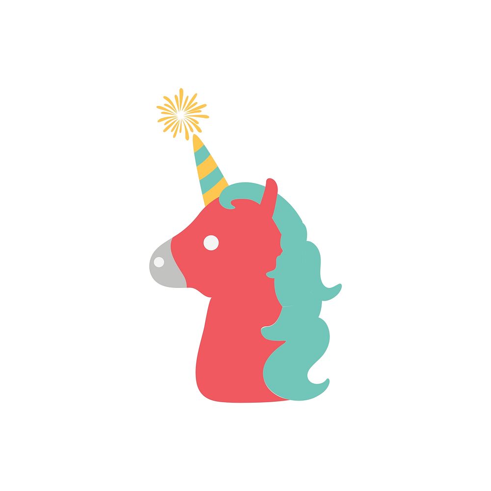 Illustration of unicorn icon