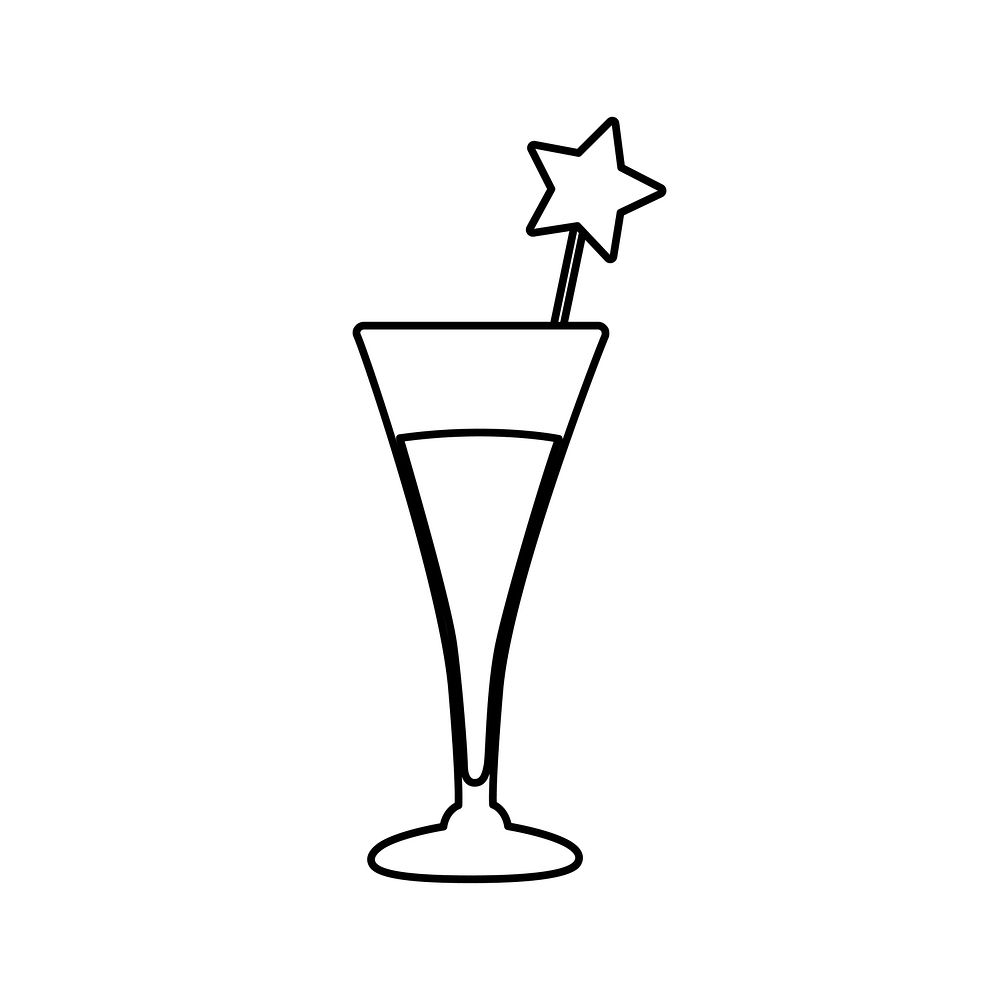 Illustration of alcohol drink icon