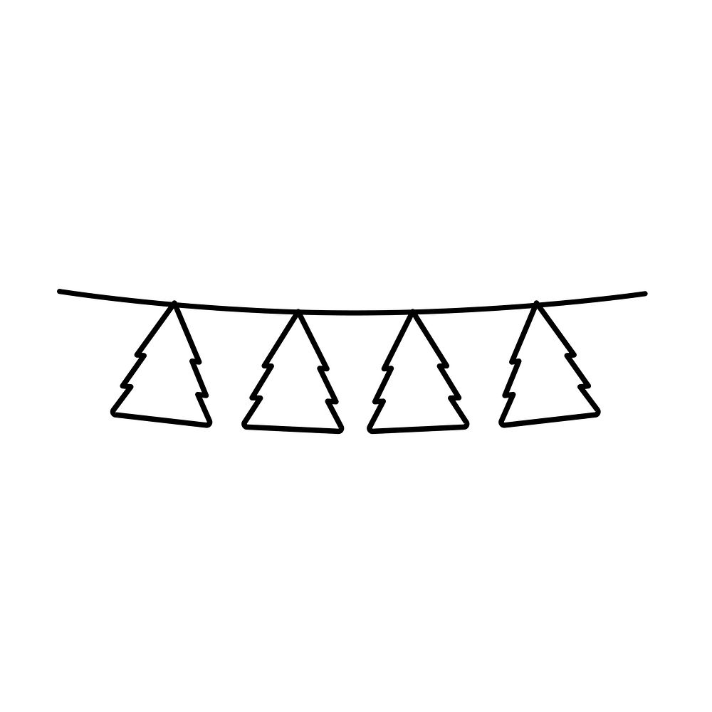 Illustration of party bunting icon