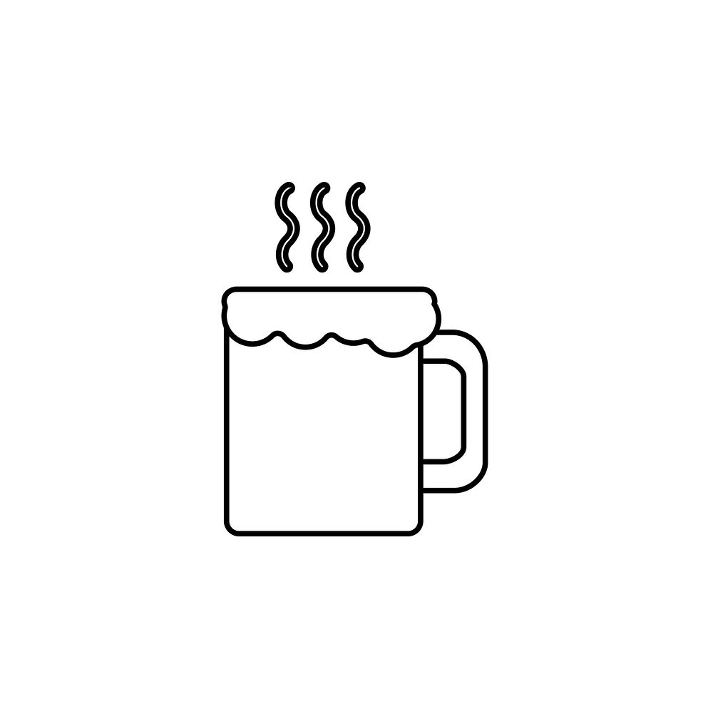 Illustration of hot drink icon