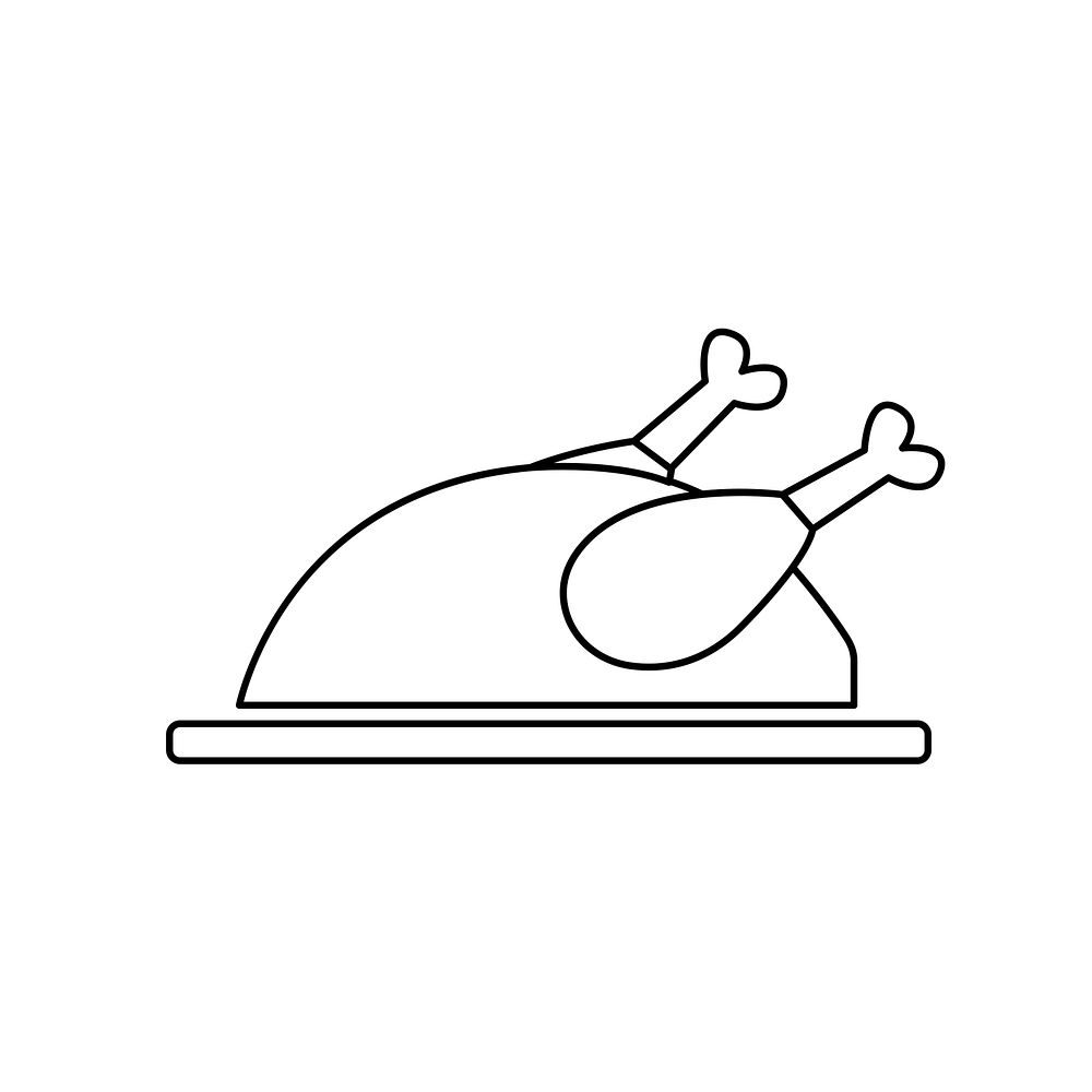 Illustration of turkey icon
