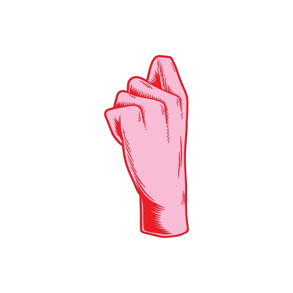 Illustration of hand gesture icon