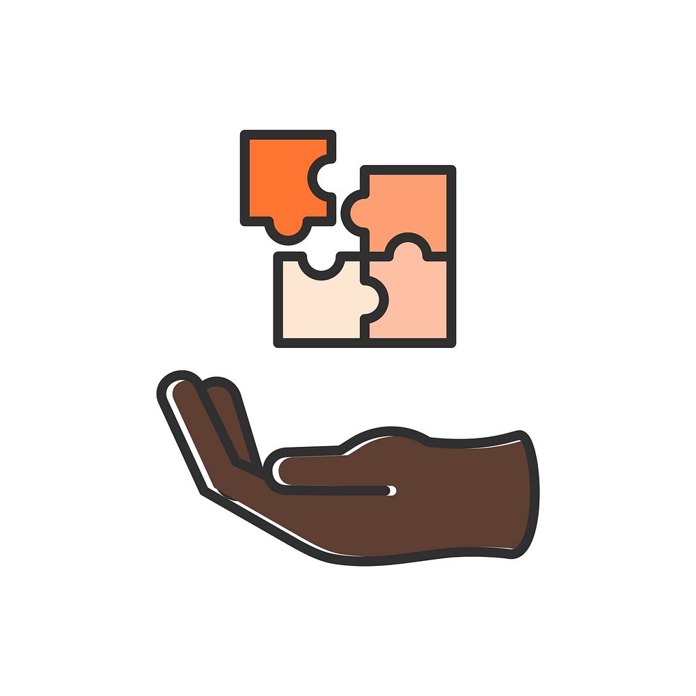 Illustration of jigsaw icon