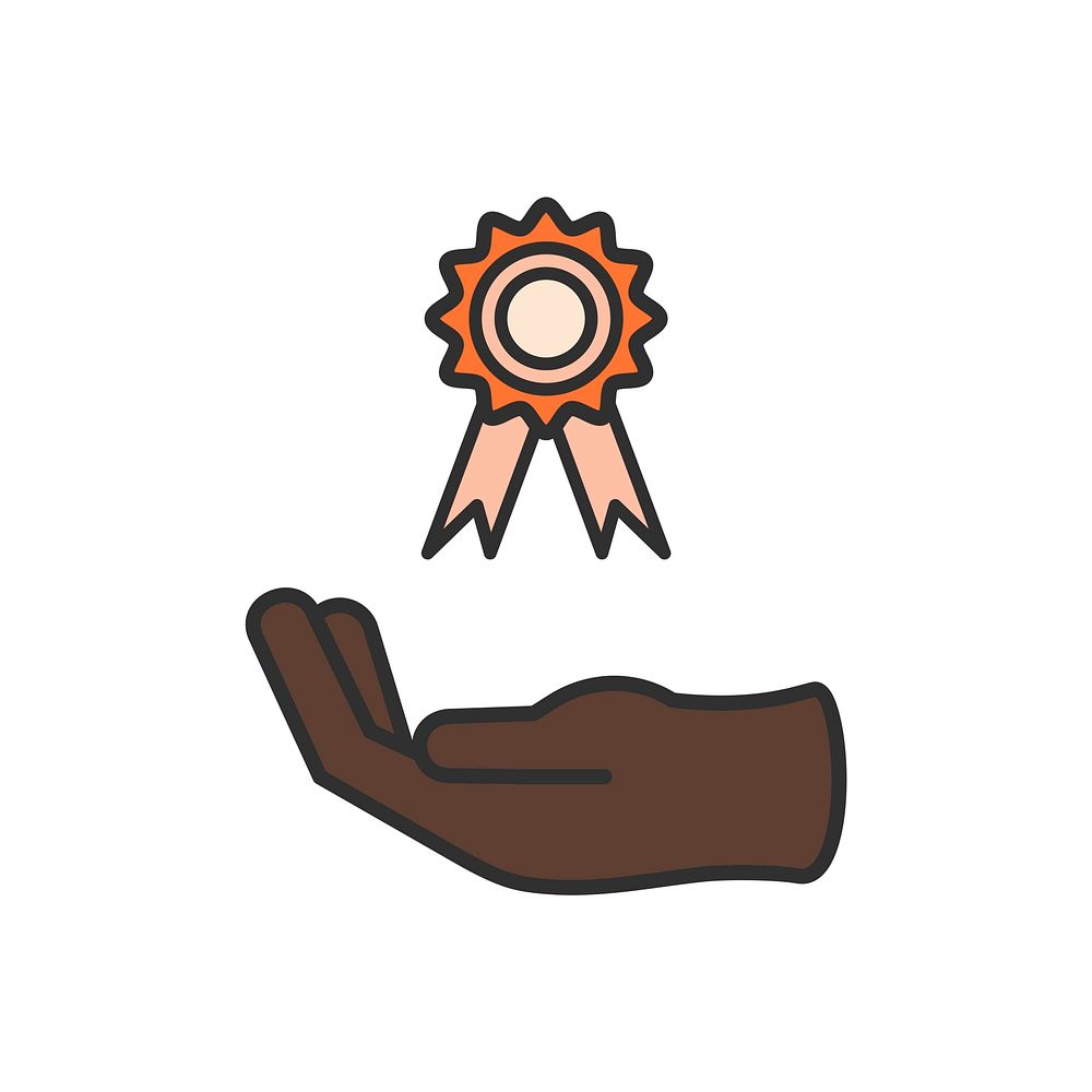 Illustration of business achievement icon