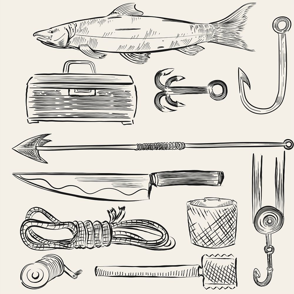 7 Antique Prints-FISHING NET MAKING-TOOLS-PECHE-FILETS-Diderot