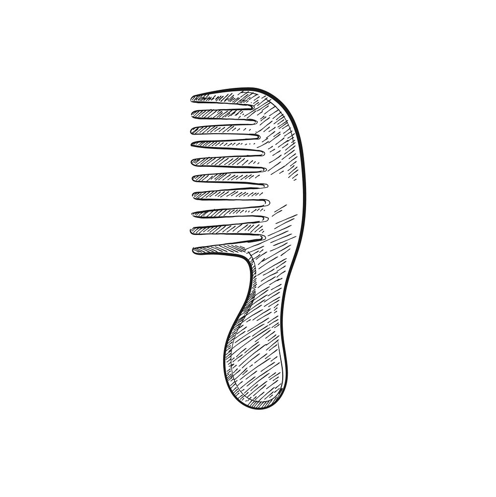 Vintage illustration of a comb
