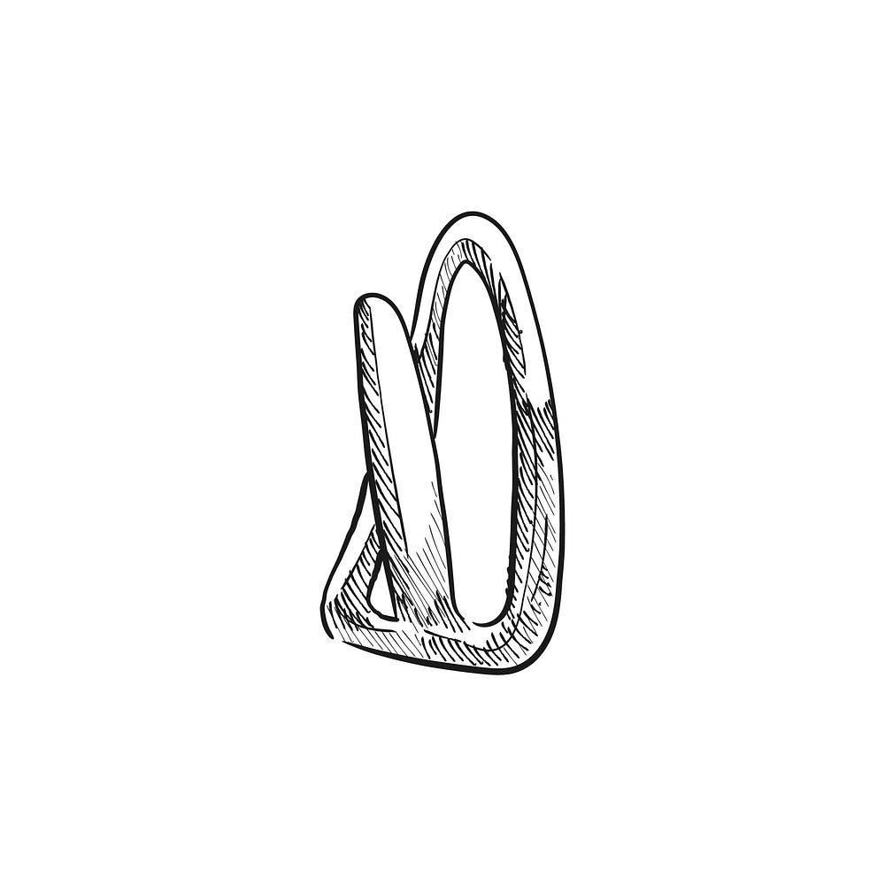 Vintage illustration of a hair clip