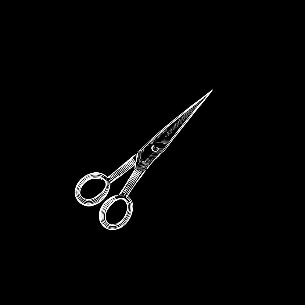 Vintage illustration of a pair of scissors