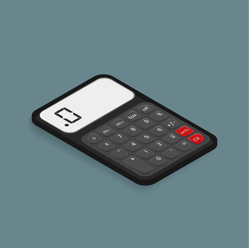 Vector image of calculator icon