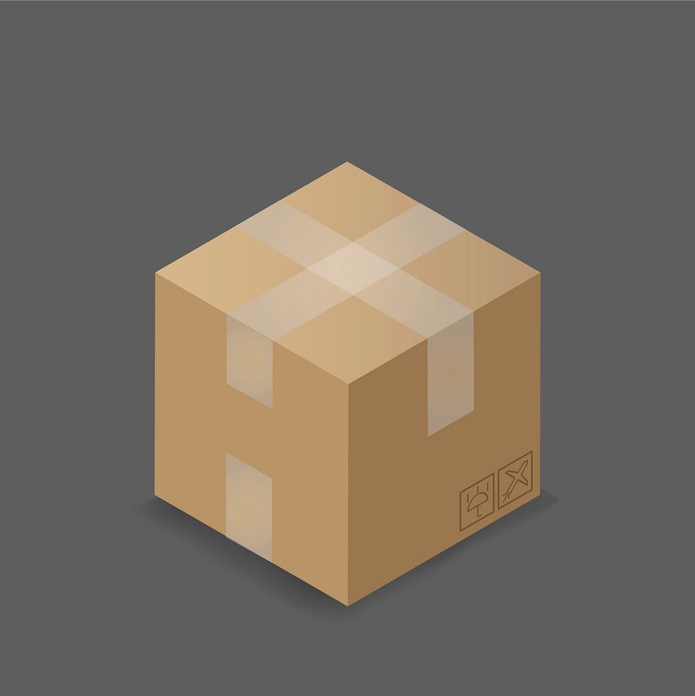 Vector of container box icon