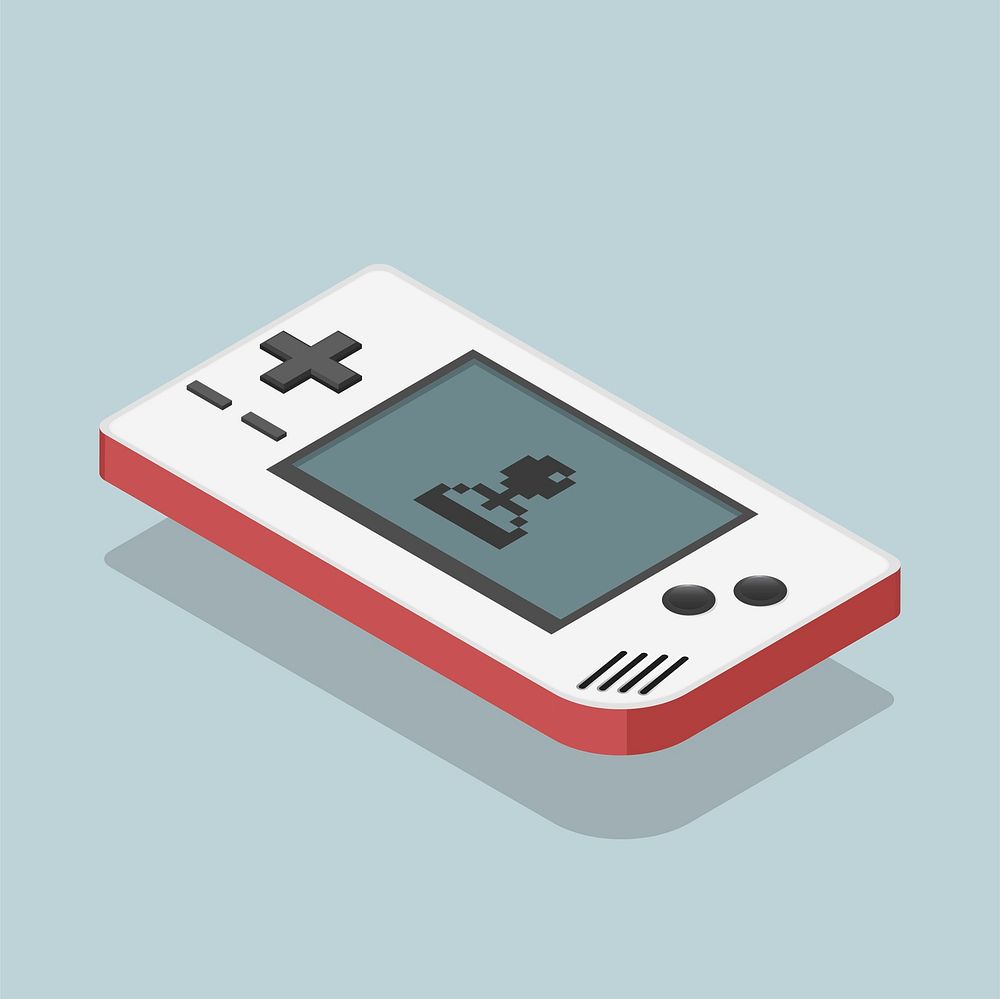 Vector icon of game player