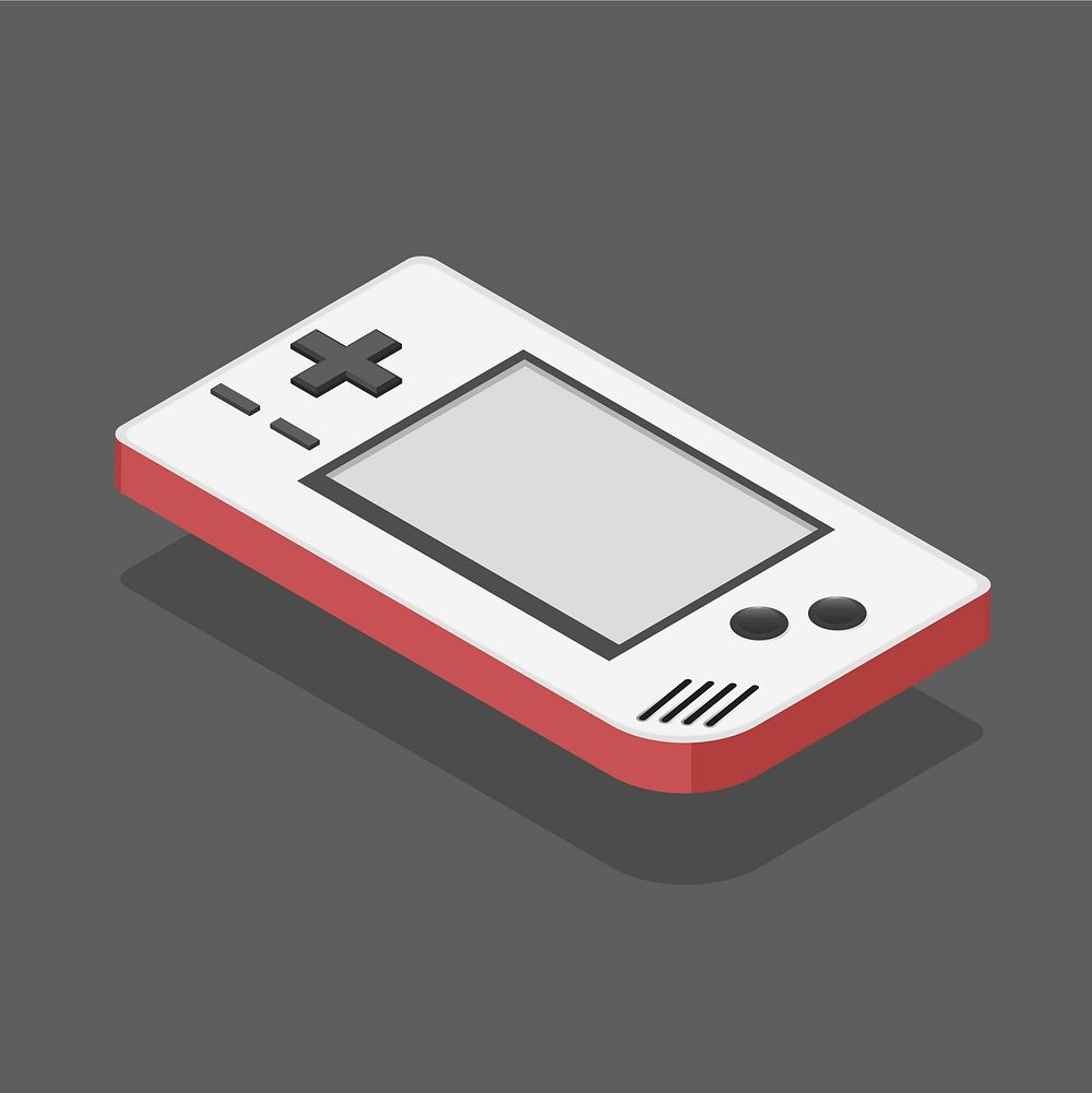 Vector icon of game player