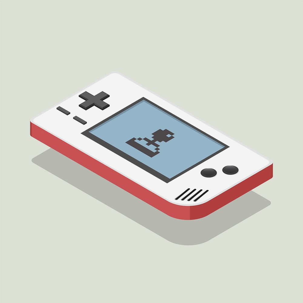 Vector icon of game player