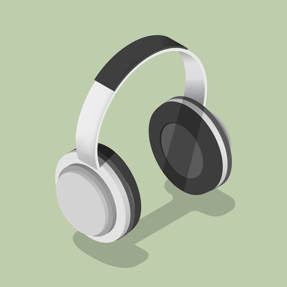 Vector icon of  headphones