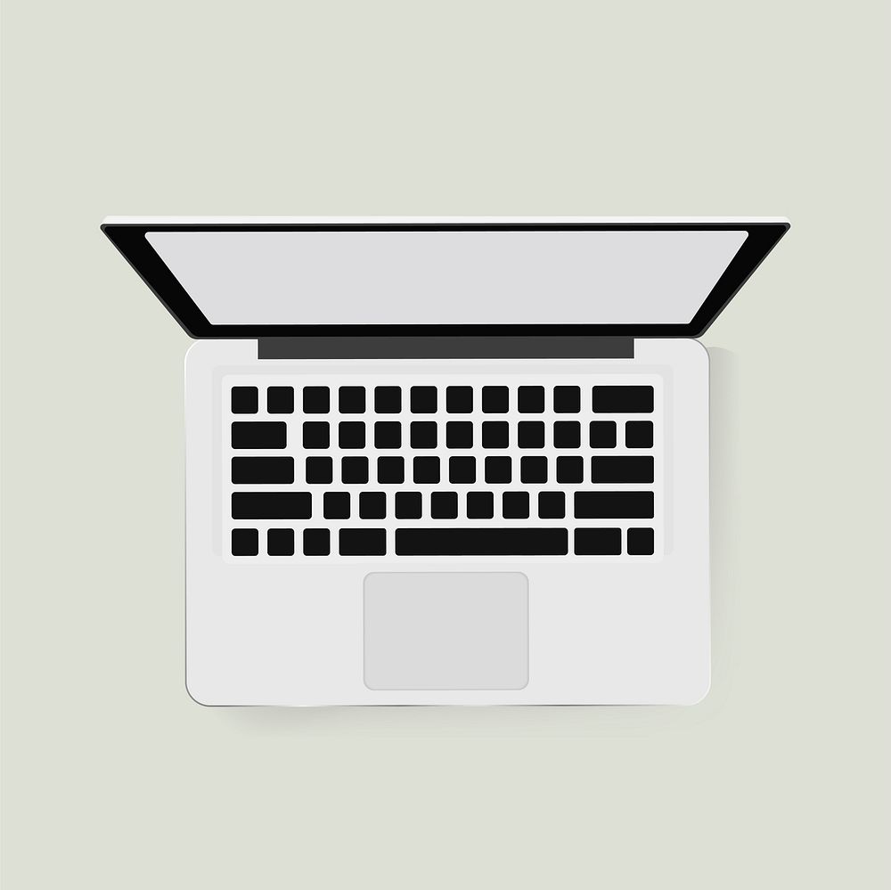 Vector icon of computer laptop icon