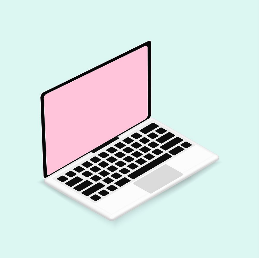 Vector icon of computer laptop icon