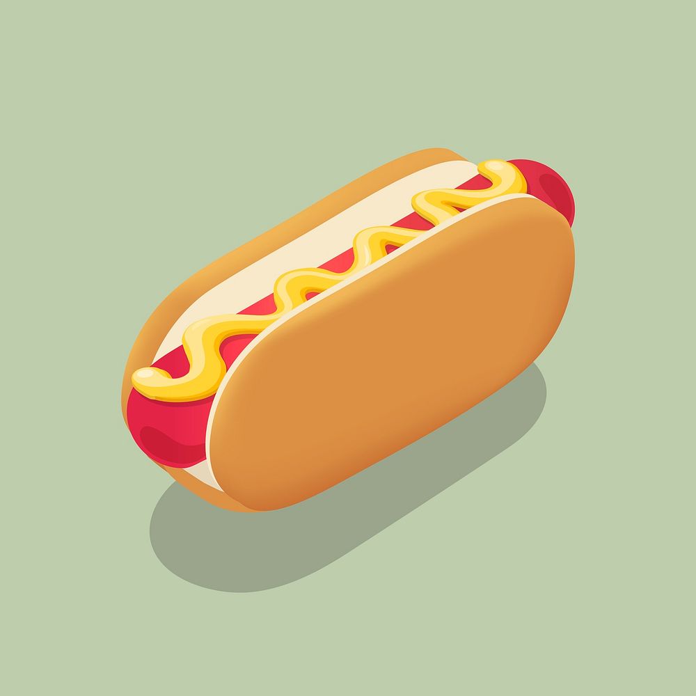 Vector of hot dog icon