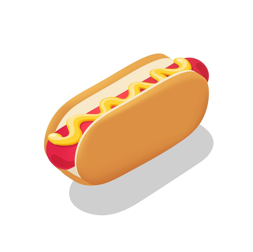Vector of hot dog icon