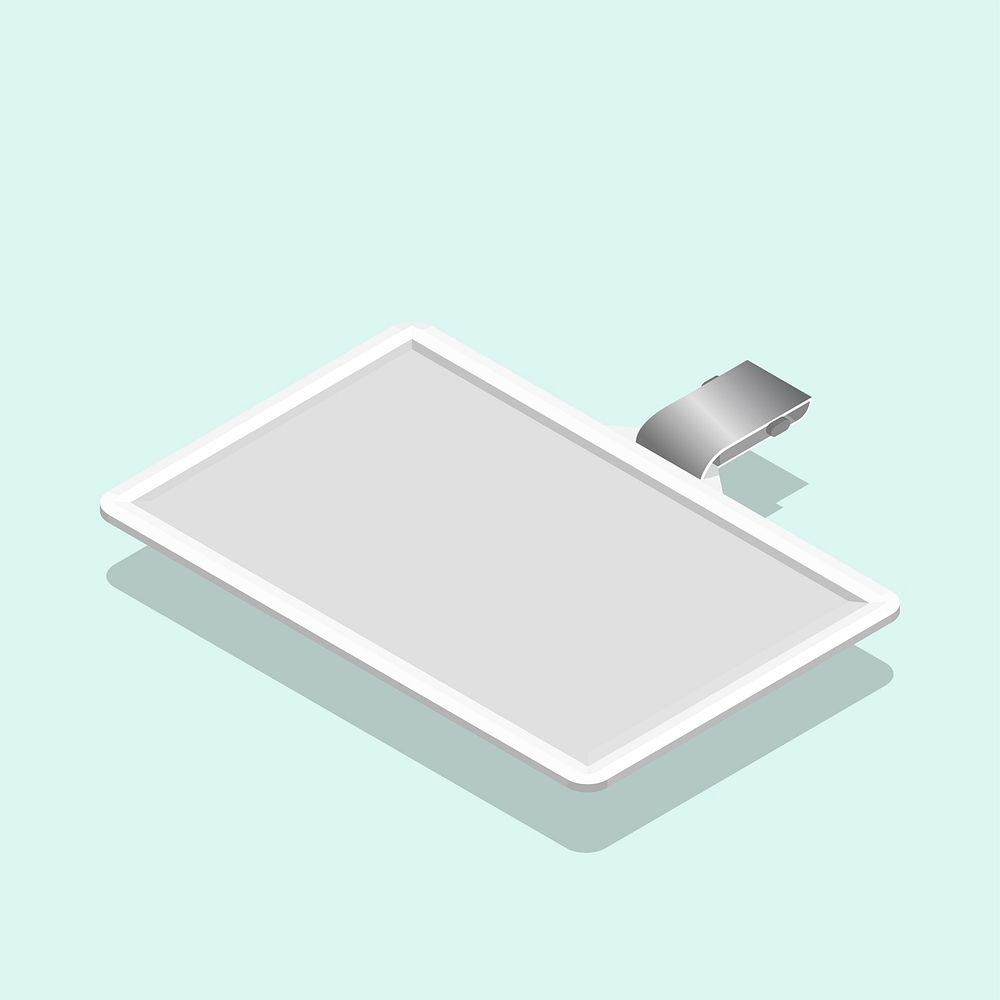Vector image of ID card icon