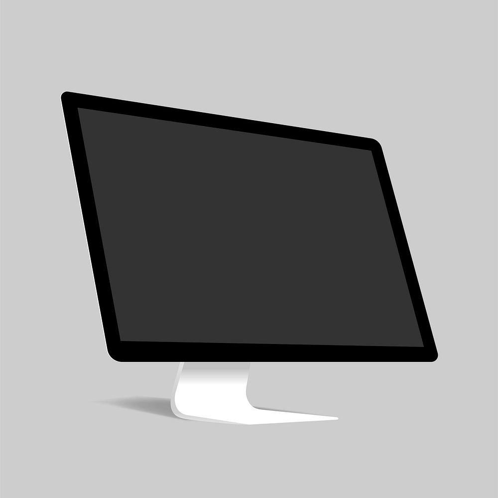 Vector of computer monitor icon