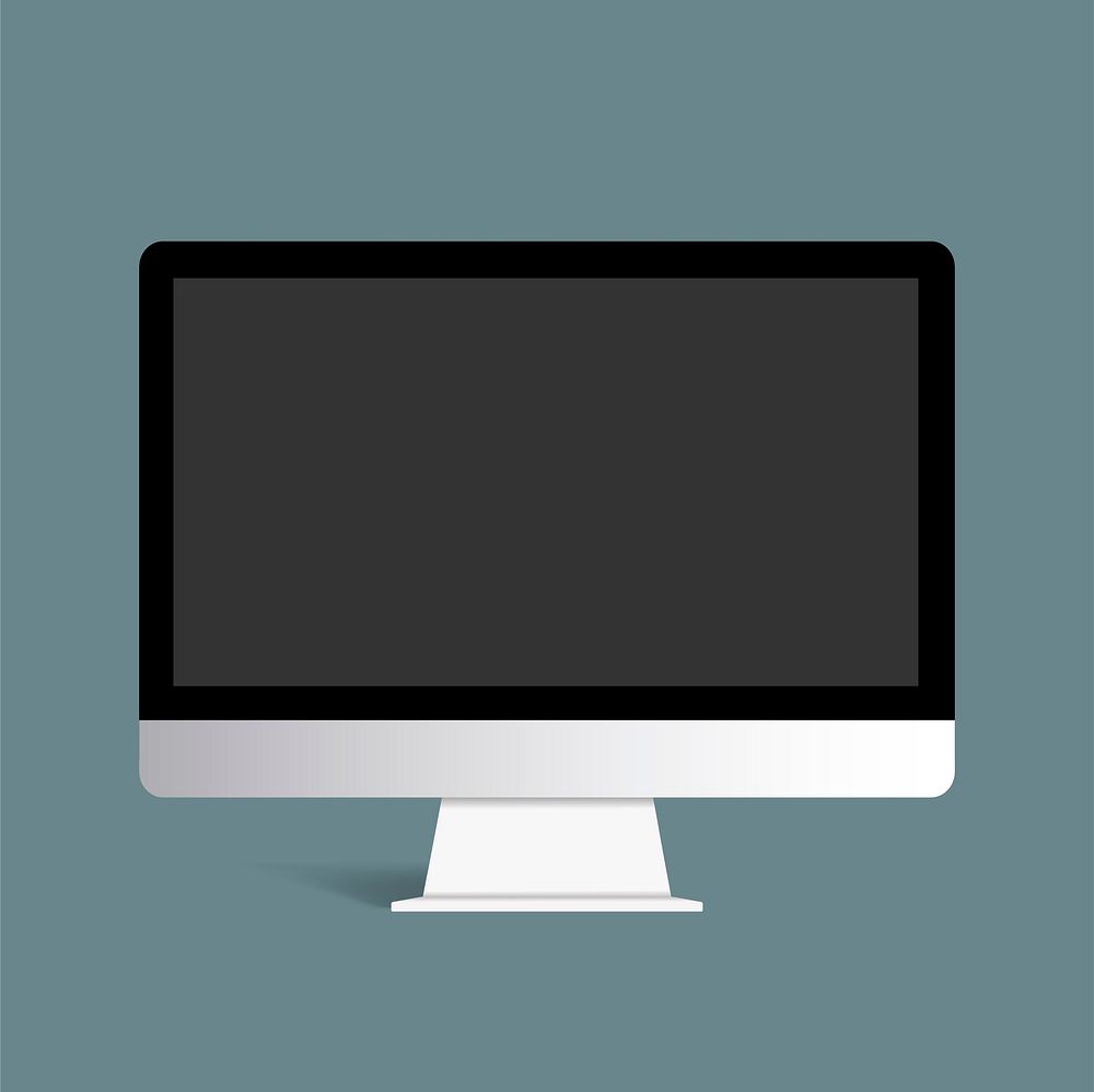 Vector of computer monitor icon