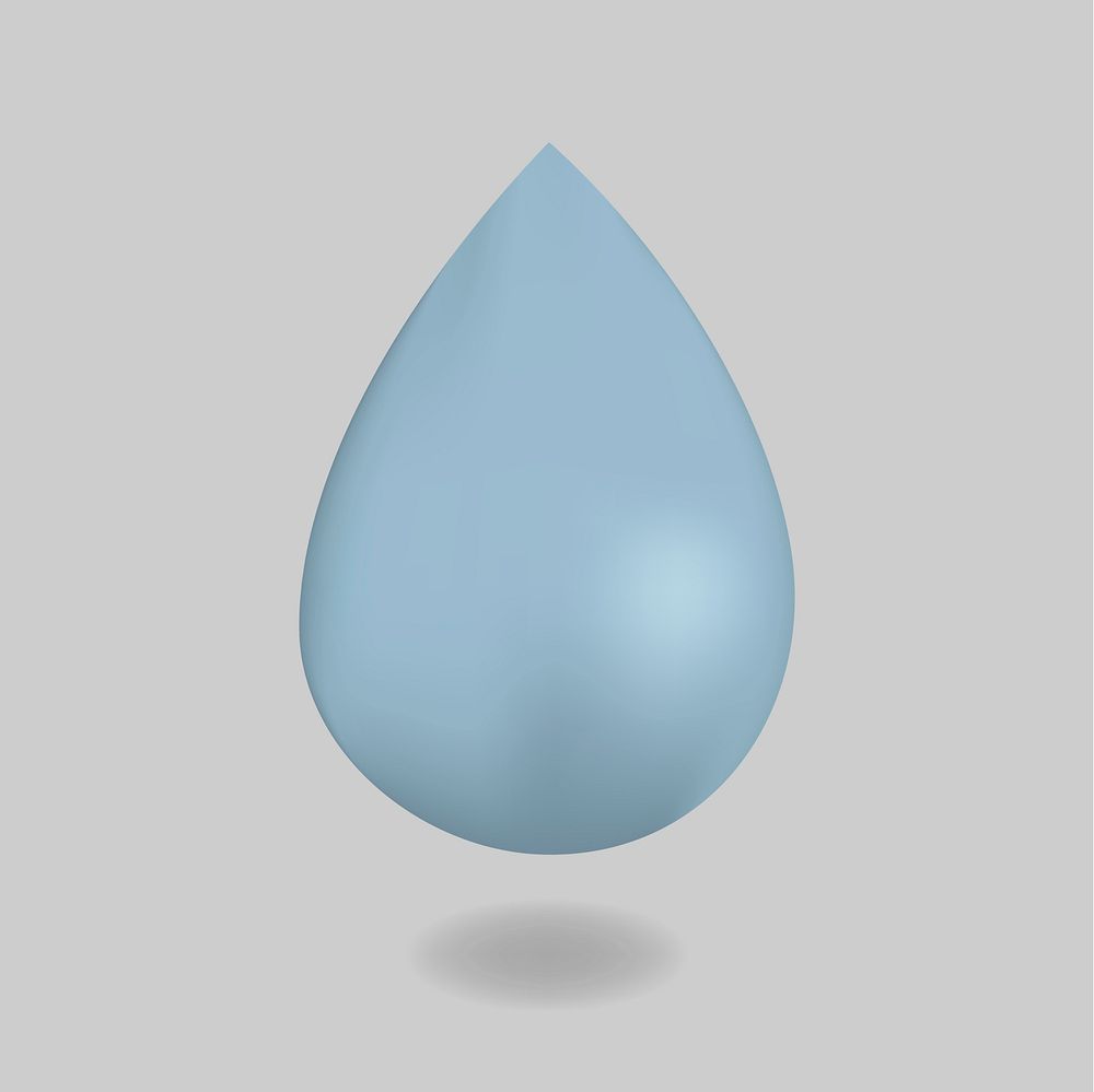 Vector image of water drop icon