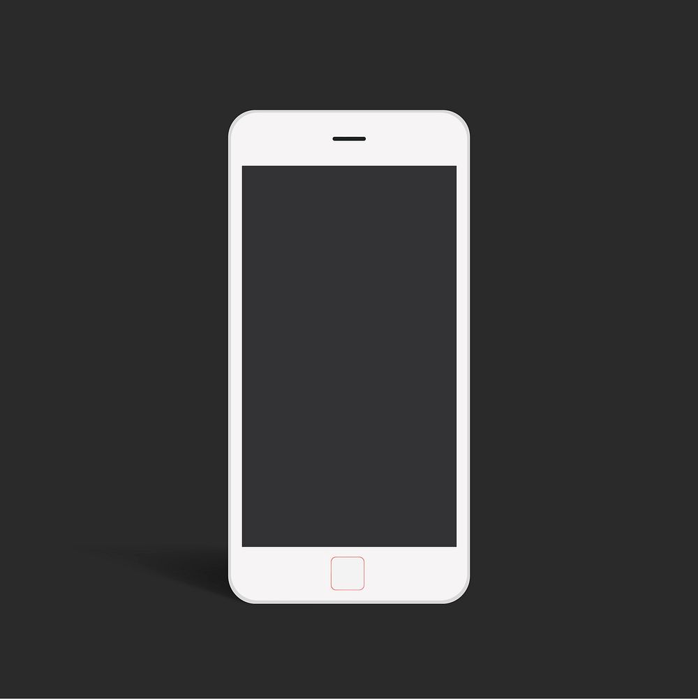 Vector of 3D smart phone icon on background