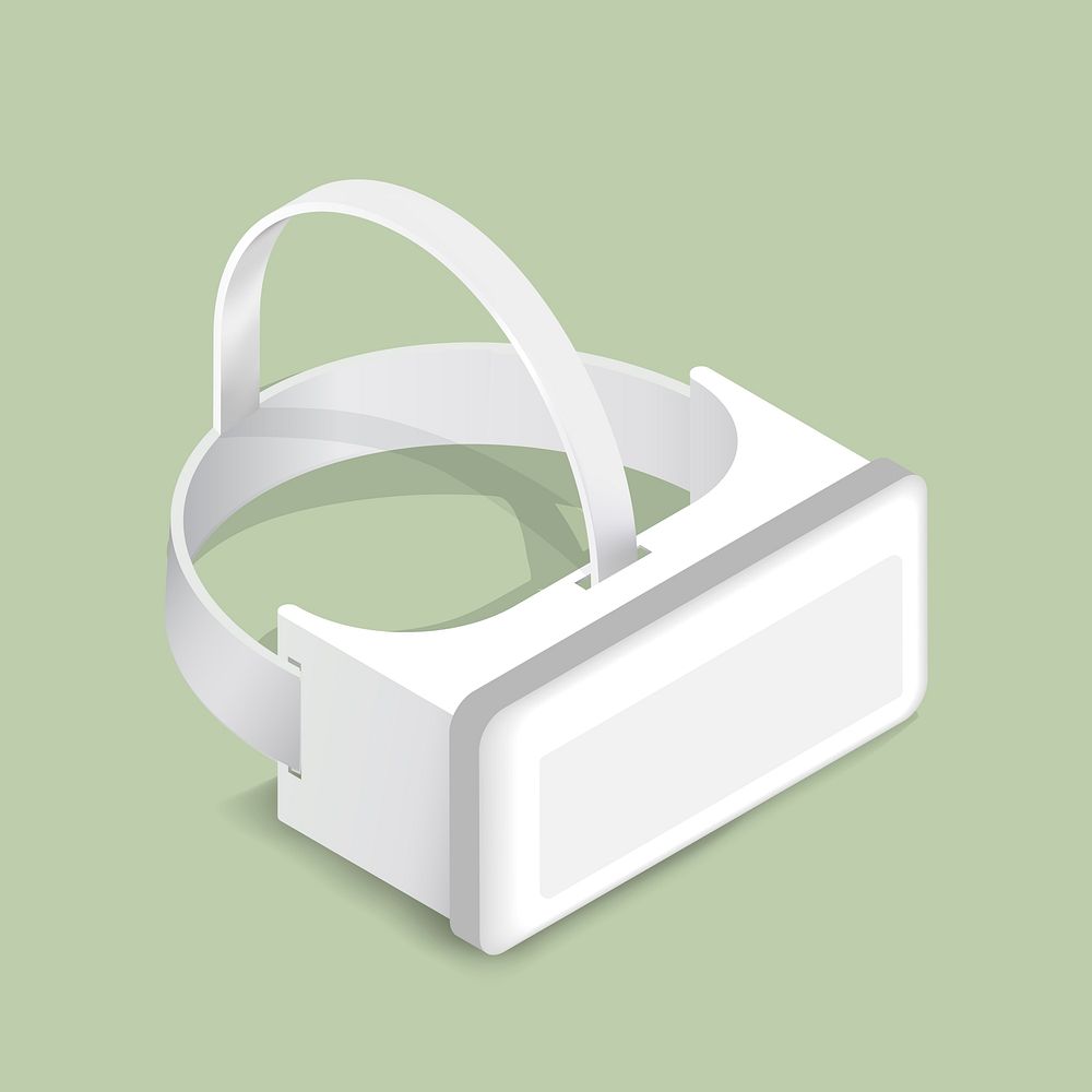 Vector image of virtual reality goggle icon