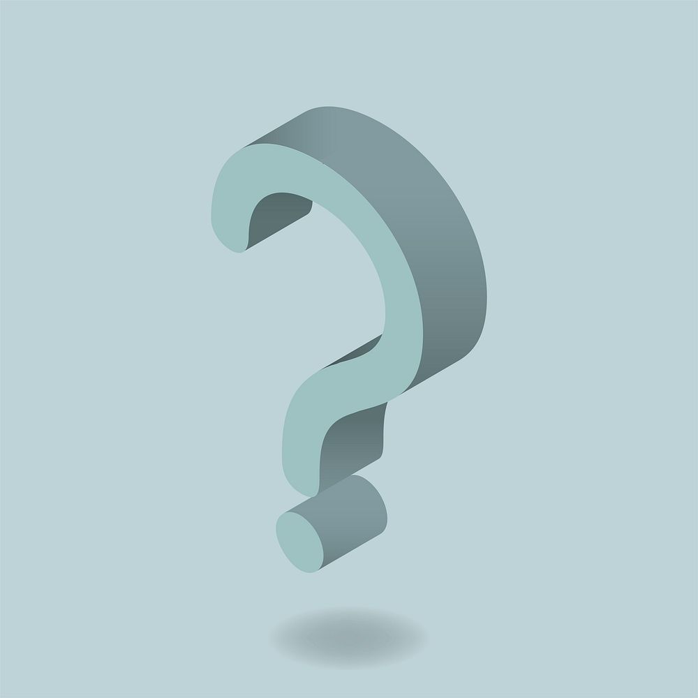 Vector image of question mark icon