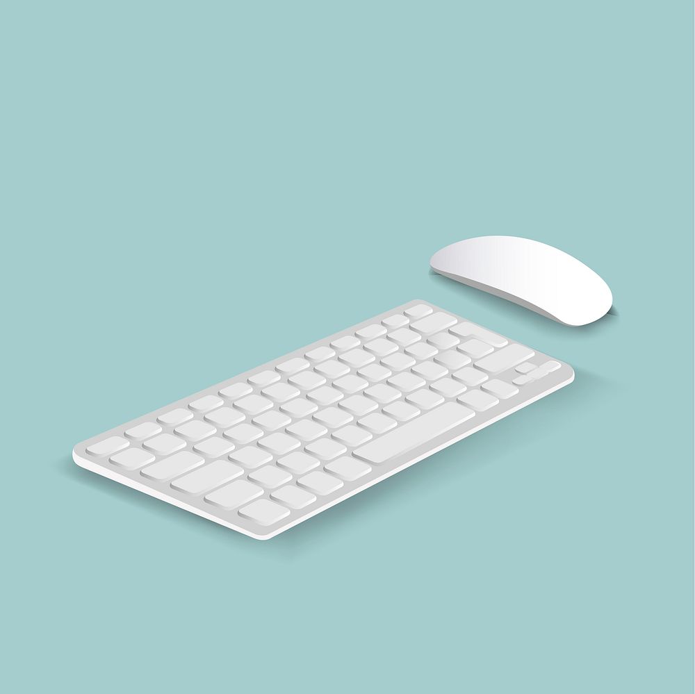 Vector of keyboard and mouse icon