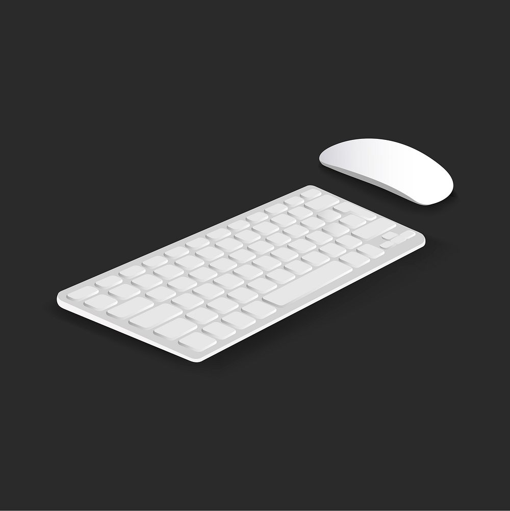 Vector of keyboard and mouse icon