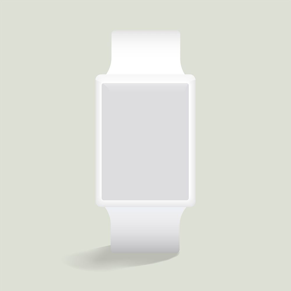 Vector icon of smart watch mockup icon