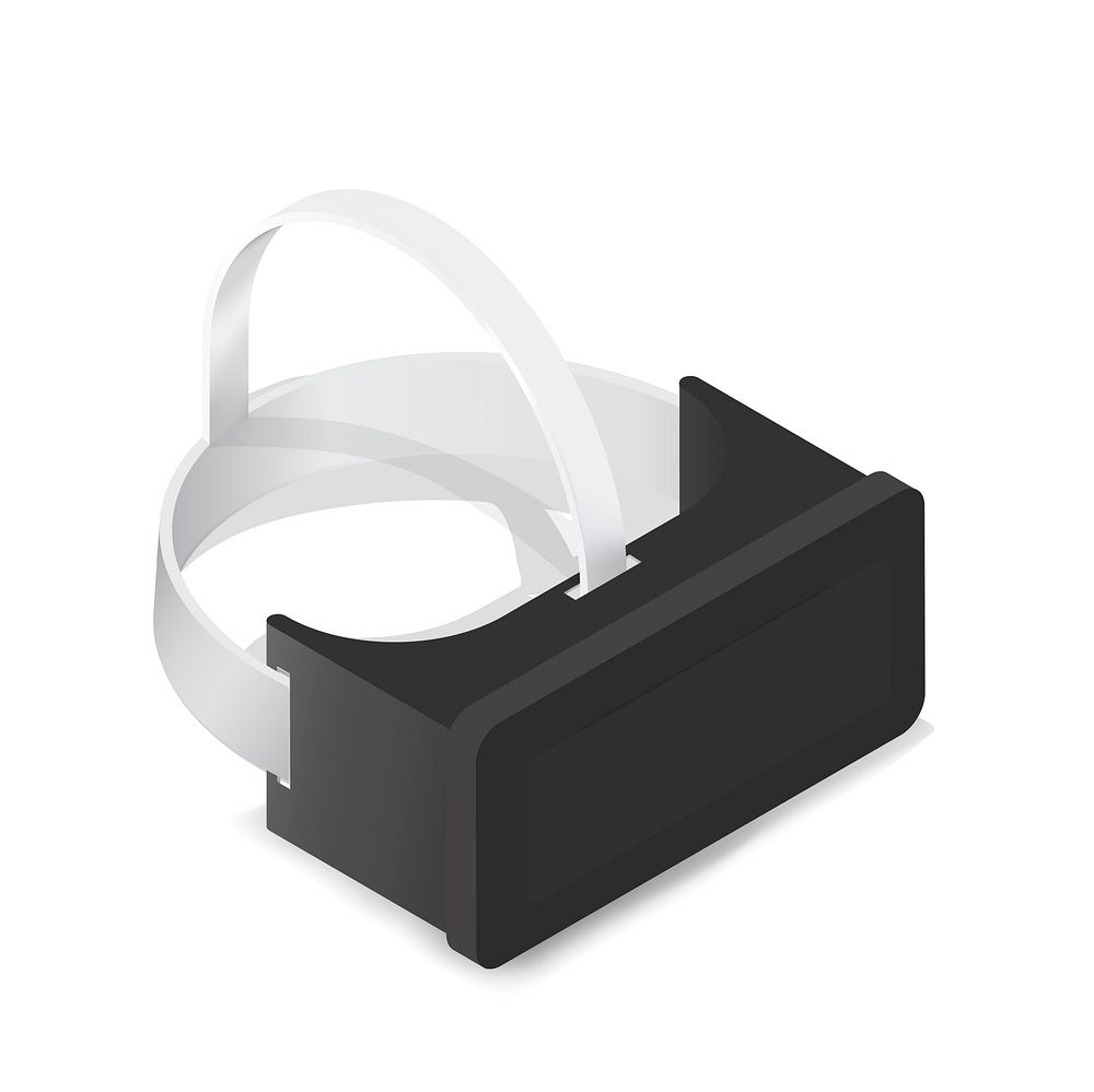 Vector image of virtual reality goggle icon